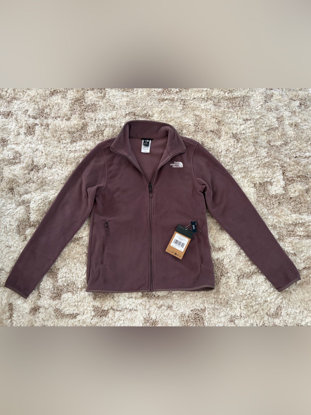 NWT The North Face Womens Glacier Fleece Jacket in Tawny Quartz Plum